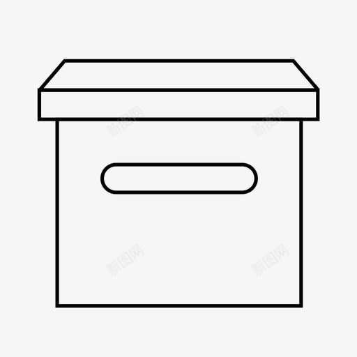 箱子板条箱交货图标svg_新图网 https://ixintu.com 交货 包 包装 板条箱 箱子