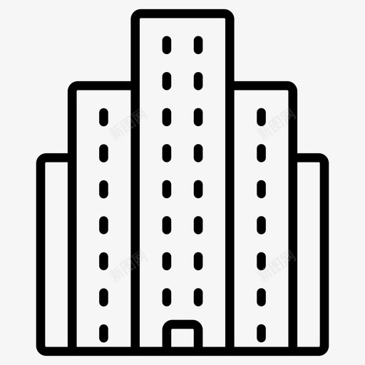 大企业建筑企业图标svg_新图网 https://ixintu.com 企业 办公企业 大企业 建筑