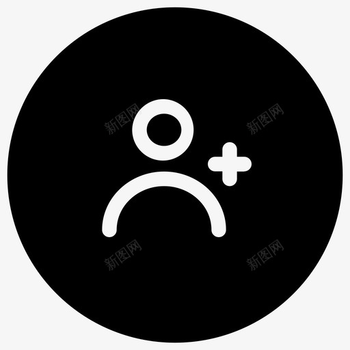添加配置文件帐户男性图标svg_新图网 https://ixintu.com ui按钮 webui 帐户 添加配置文件 男性
