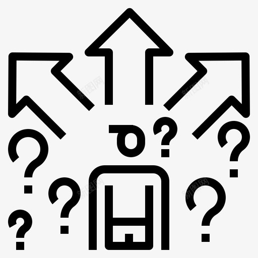 商业选择条件决策图标svg_新图网 https://ixintu.com 决策 商业和战略概要 商业选择 条件
