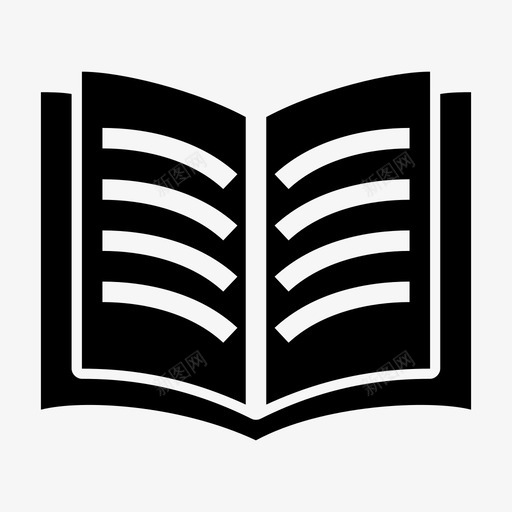 字典学院书图标svg_新图网 https://ixintu.com 书 字典 学习 学院 英语 语言