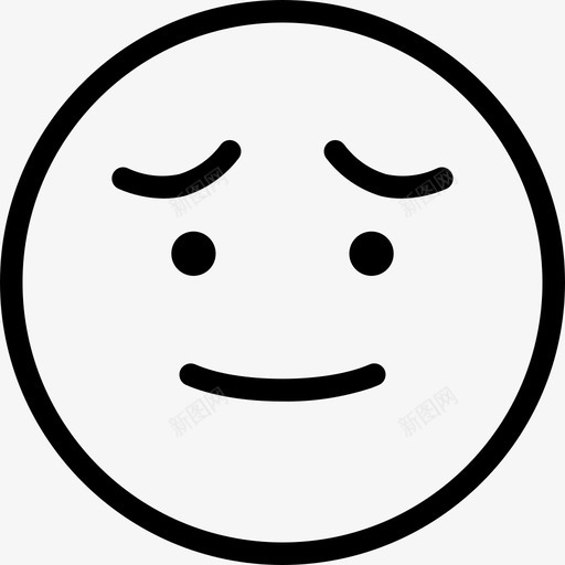 焦虑表情情绪图标svg_新图网 https://ixintu.com 情绪 焦虑 笑脸 脸 表情 表情符号