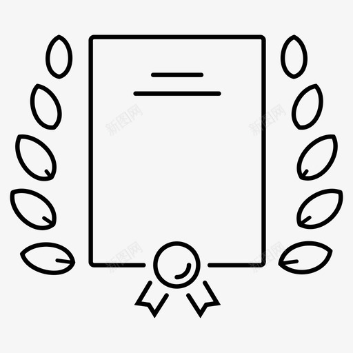 专业证书课程学位图标svg_新图网 https://ixintu.com 专业证书 学位 行业领导者 课程