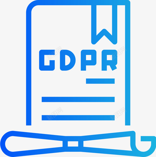文件gdpr16梯度图标svg_新图网 https://ixintu.com gdpr16 文件 梯度