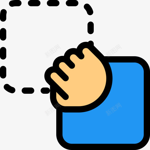 拖动触摸手势7线性颜色图标svg_新图网 https://ixintu.com 拖动 线性颜色 触摸手势7