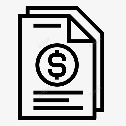 财务档案银行货币图标svg_新图网 https://ixintu.com 纸张 财务档案 财务概要 货币 银行
