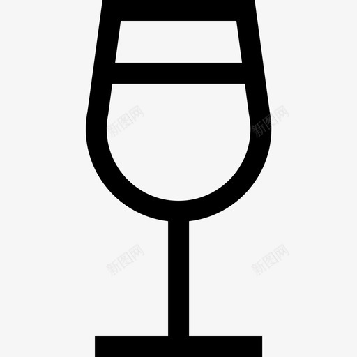 酒杯葡萄酒5线性图标svg_新图网 https://ixintu.com 线性 葡萄酒5 酒杯