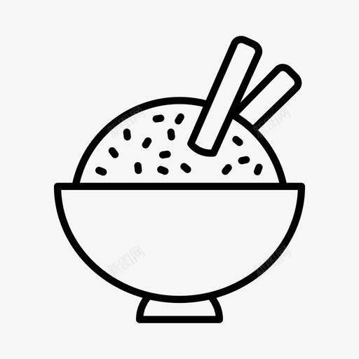 大米饮食营养师图标svg_新图网 https://ixintu.com 健康食品 大米 营养 营养师 食品 饮食
