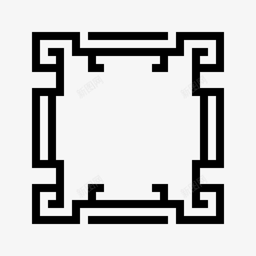 中国框架边界装饰图标svg_新图网 https://ixintu.com 中国框架 中国框架边界 装饰 边界