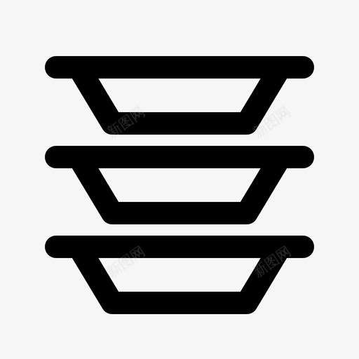 餐盘厨房烟囱图标svg_新图网 https://ixintu.com 厨房 厨房线 烟囱 餐盘