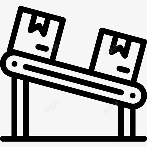 输送机批量生产2线性图标svg_新图网 https://ixintu.com 批量生产2 线性 输送机