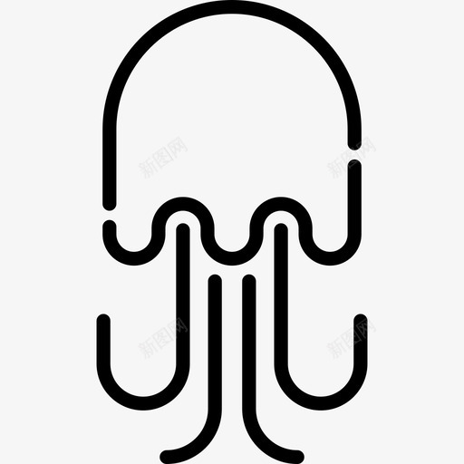 水母海洋生物13直系图标svg_新图网 https://ixintu.com 水母 海洋生物13 直系