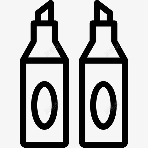 记号笔工艺用品4线性图标svg_新图网 https://ixintu.com 工艺用品4 线性 记号笔