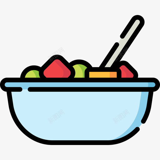 水果夏季派对11线性颜色图标svg_新图网 https://ixintu.com 夏季派对11 水果 线性颜色