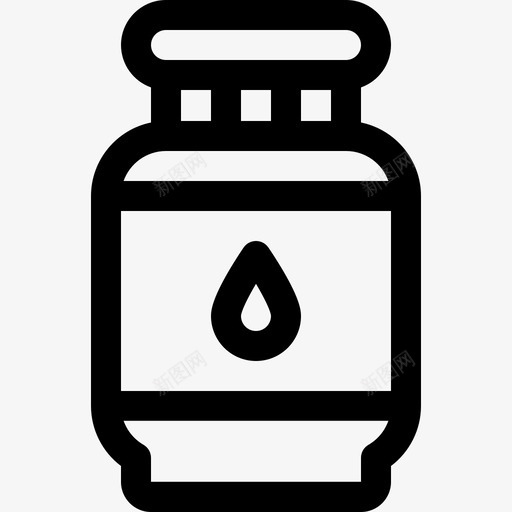 煤气烤肉10线性图标svg_新图网 https://ixintu.com 烤肉10 煤气 线性