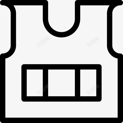 装甲陆军6直线型图标svg_新图网 https://ixintu.com 直线型 装甲 陆军6