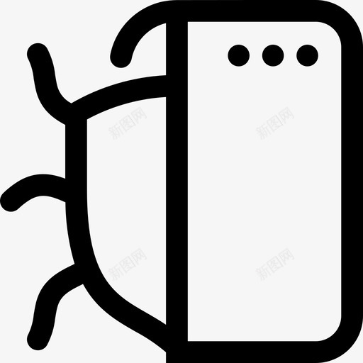 网页防病毒病毒图标svg_新图网 https://ixintu.com 恶意软件 昆虫 病毒 网络安全 网页 防病毒