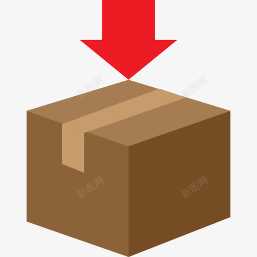 箱子装运3扁平图标svg_新图网 https://ixintu.com 扁平 箱子 装运3