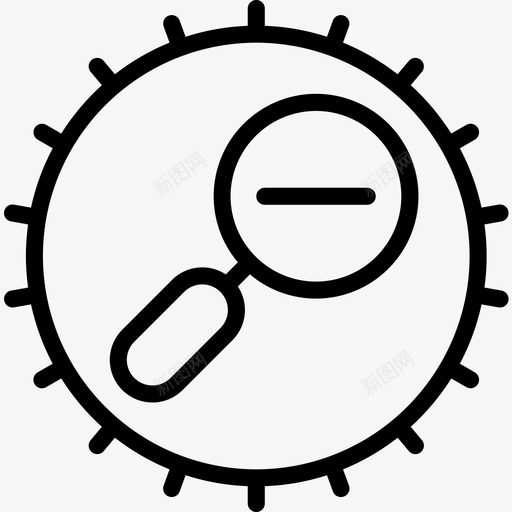 缩小摄影28线性图标svg_新图网 https://ixintu.com 摄影28 线性 缩小