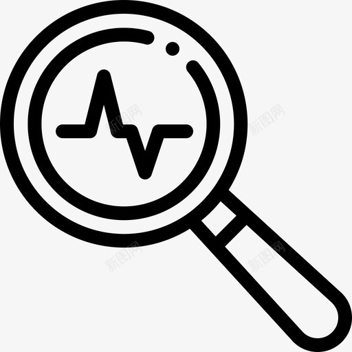Loupe医疗保健9线性图标svg_新图网 https://ixintu.com Loupe 医疗保健9 线性
