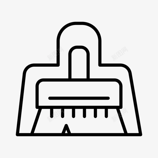 扫帚器具清洁器图标svg_新图网 https://ixintu.com 器具 家用电器 工具 扫帚 清洁器 设备
