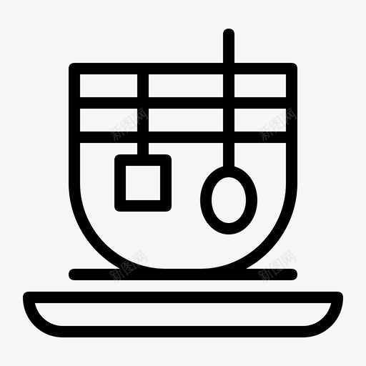 茶杯早餐咖啡厅图标svg_新图网 https://ixintu.com 咖啡厅 早餐 茶杯 酒店1