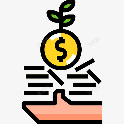 投资商业和金融55线性颜色图标svg_新图网 https://ixintu.com 商业和金融55 投资 线性颜色