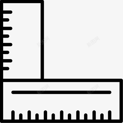 直尺工程31直线图标svg_新图网 https://ixintu.com 工程31 直尺 直线