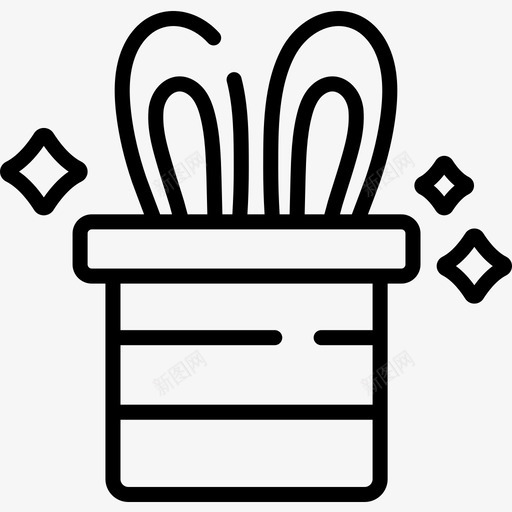 魔术帽展示5直线图标svg_新图网 https://ixintu.com 展示5 直线 魔术帽