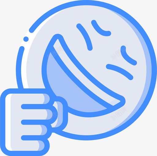 笑表情符号30蓝色图标svg_新图网 https://ixintu.com 笑 蓝色 表情符号30