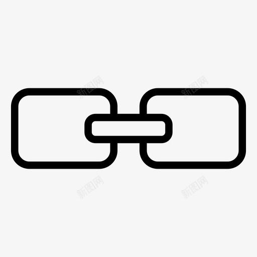 超链接链互联网图标svg_新图网 https://ixintu.com 互联网 互联网和数字营销线图标 网址 超链接 链