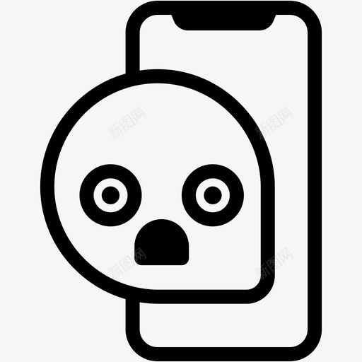 惊呆了表情图情绪图标svg_新图网 https://ixintu.com 信息 情绪 惊呆了 手机 智能手机 留言卷1表情线 表情图