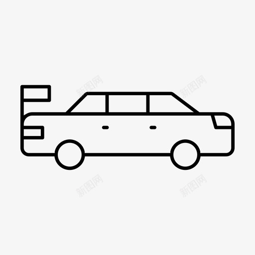 总统车交通车辆图标svg_新图网 https://ixintu.com 交通 总统车 贵宾 车辆 车辆线薄