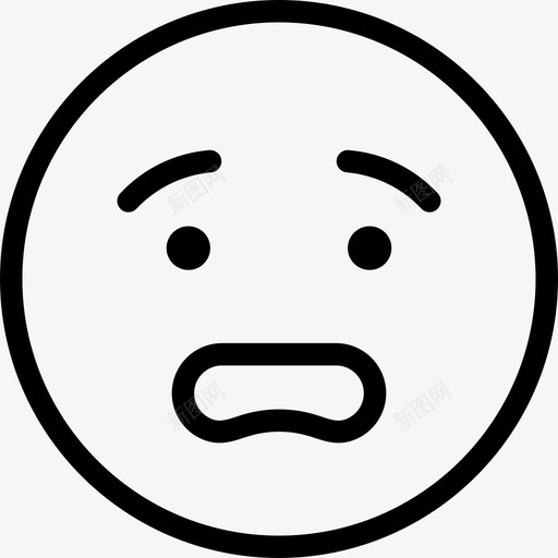 累脸表情符号情绪图标svg_新图网 https://ixintu.com 累瘫 情绪 笑脸 累脸 表情 表情符号