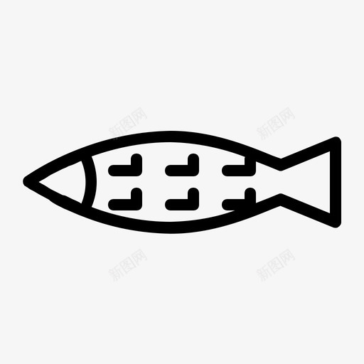 烤鱼吃食物图标svg_新图网 https://ixintu.com 吃 烤鱼 菜单 食物