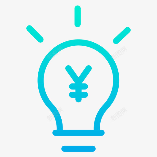 Idea银行和金融18梯度图标svg_新图网 https://ixintu.com Idea 梯度 银行和金融18