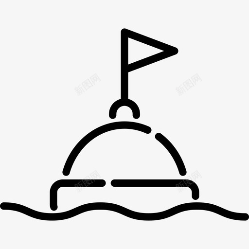 浮标海洋生物13线性图标svg_新图网 https://ixintu.com 浮标 海洋生物13 线性