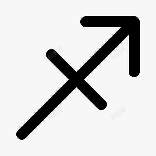 射手座占星术火图标svg_新图网 https://ixintu.com 十二宫 占星术 射手座 星座 火
