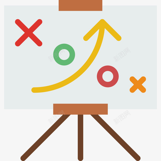 Strategy办公室92扁平图标svg_新图网 https://ixintu.com Strategy 办公室92 扁平