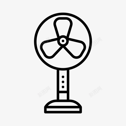 风扇电器设备图标svg_新图网 https://ixintu.com 家用电器 工具 电器 设备 风扇