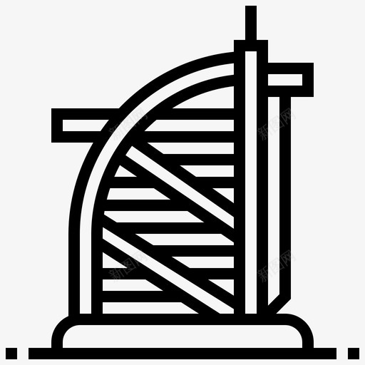 阿拉伯朱梅拉大教堂阿拉伯人建筑图标svg_新图网 https://ixintu.com 地标 地标3线 塔楼 建筑 阿拉伯人 阿拉伯人头像 阿拉伯朱梅拉大教堂