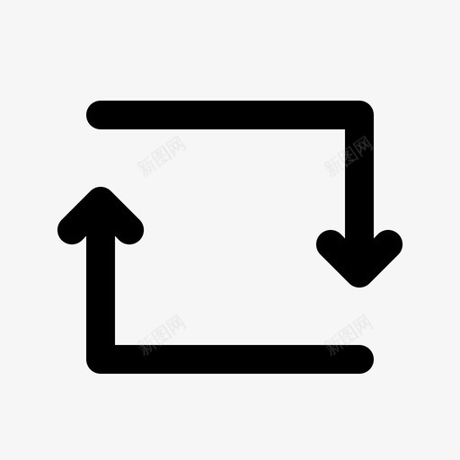 刷新导航转发图标svg_新图网 https://ixintu.com 刷新 导航 快捷方式 用户界面 用户界面行 转发