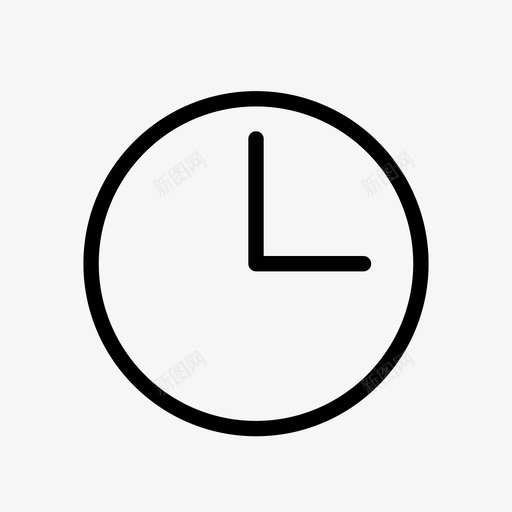 钟三时间图标svg_新图网 https://ixintu.com 三 手表 时间 钟