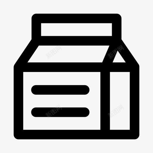 盒装牛奶早餐牛奶盒图标svg_新图网 https://ixintu.com 包装 早餐 牛奶盒 盒装牛奶