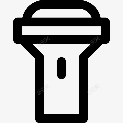手电筒ios2的mintab轮廓线性图标svg_新图网 https://ixintu.com ios2的mintab轮廓 手电筒 线性
