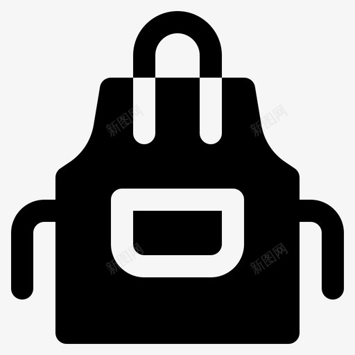围裙理发店布料图标svg_新图网 https://ixintu.com 围裙 布料 时尚 理发店 理发店雕文 防护