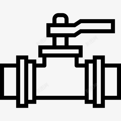 阀门管道工工具5线性图标svg_新图网 https://ixintu.com 管道工工具5 线性 阀门