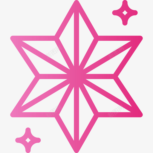 星星圣诞140渐变图标svg_新图网 https://ixintu.com 圣诞140 星星 渐变