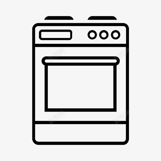 炉子厨师食物图标svg_新图网 https://ixintu.com 厨师 厨房 厨房用具 炉子 食物