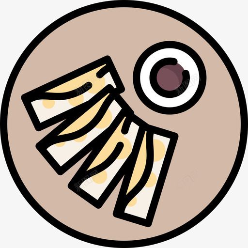 锅贴中餐9线色图标svg_新图网 https://ixintu.com 中餐9 线色 锅贴